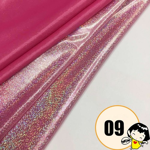 Colorful Glitter Laser Holographic Polyester Fabric DIY Dress Coat Clothes Craft - Picture 21 of 24
