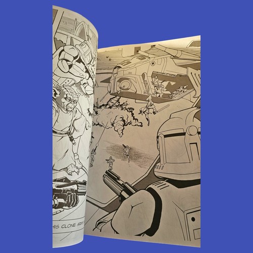 Star Wars Episode II Attack of the Clones Movie Scenes Flip Coloring Books 2x - Picture 3 of 8