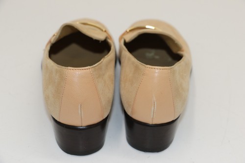 GUCCI Women's Horsebit Suede Loafers Size 9.5 - Beige - Picture 6 of 24