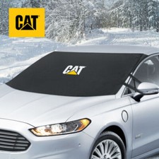CAT Car Windshield Snow Cover for Winter Side Mirror Straps Waterproof Frost ...