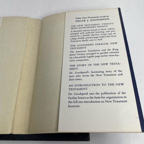 THE NEW TESTAMENT An American Translation - Edgar J. Goodspeed 1951 HCDJ - Picture 17 of 18
