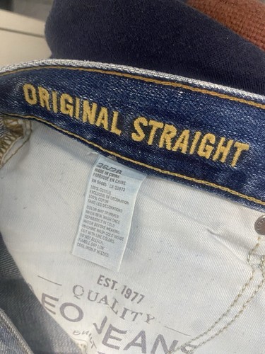 Mens Abercrombie 26W 28L Original Straight Blue Jeans - Picture 3 of 3
