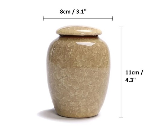 Handcrafted Ceramic Ashes Urn Small Memorial Keepsake Human Ashes or Pet Ashes - Picture 8 of 15