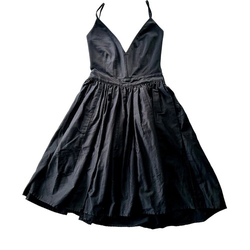 Contrarian New York Barbara Bibb Dress Black Size 6 NEW Taylor Swift Full Skirt - Picture 3 of 9