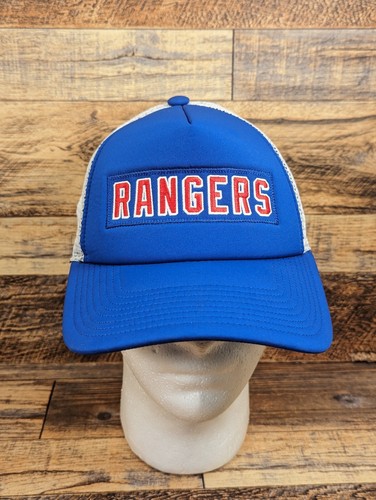 New York Rangers Adidas Blue Mesh Snapback Hat Cap OSFM NHL - Foto 7 di 10