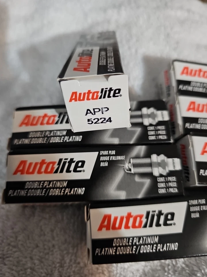 Lote De 7 Bujías Autolite APP5224 Doble Platino Automotriz Repuesto  Foto 2 de 2