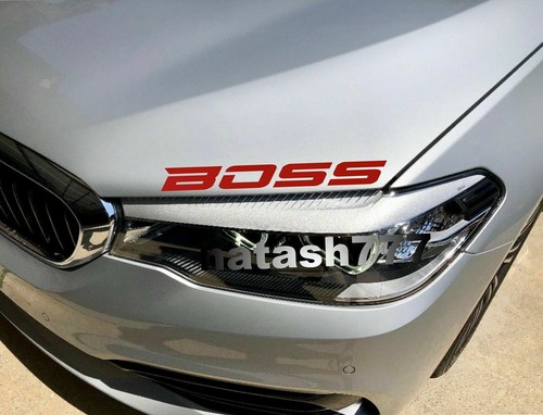 Calcomanía BOSS pegatina rendimiento carreras automovilístico deporte coche camión emblema logotipo 1 pieza - Imagen 2 de 5