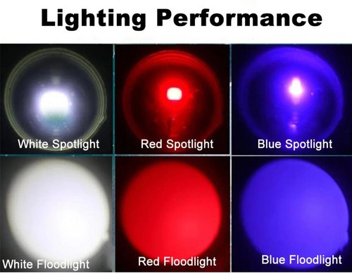 Linterna de buceo Archon con zoom 1200 lúmenes blanca + azul + roja 3 en 1 LED - Imagen 24 de 25