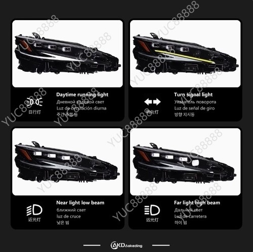 Faro triple lámpara LED conductor pasajero para Lexus ES250/300H ES350 2019-2025 - Imagen 8 de 11