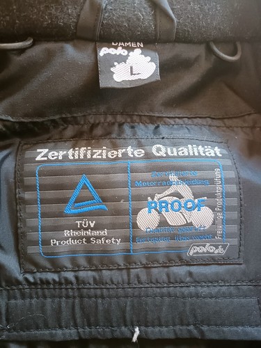 Motorradkombi damen textil polo pharao schwarz mit Protektoren - Bild 6 von 8