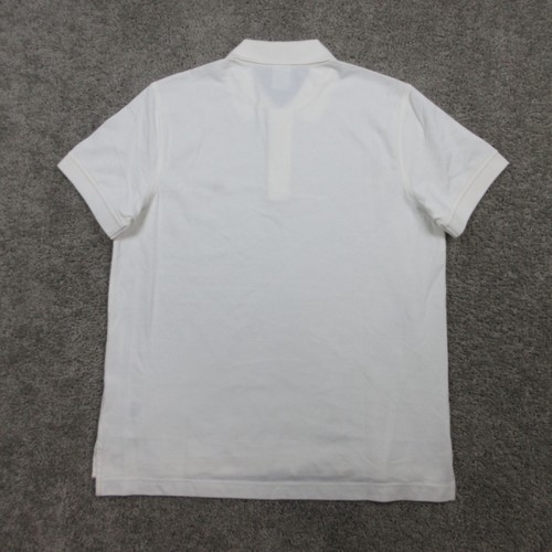 Brooks Brothers Polo Shirt Mens Large Off White Golden Fleece Sheep Logo Pique - Picture 6 of 11