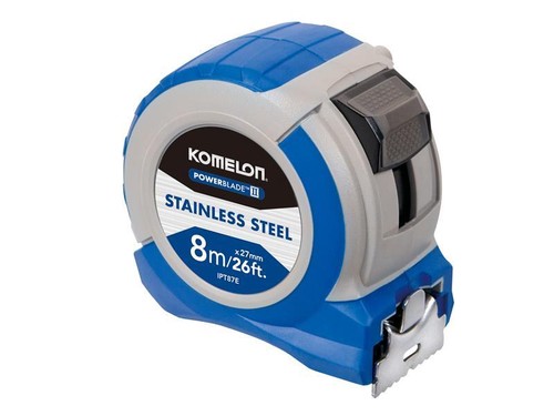 Komelon Stainless Steel PowerBlade™ Pocket Tape 8m/26ft (Width 27mm) KOMIPT87E