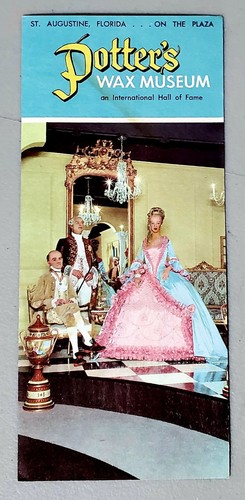 1965 POTTERS WAX MUSEUM International Hall of Fame St Augustine Florida Broschüre - Bild 2 von 4