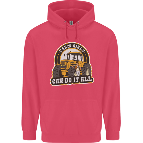 Farm Girls Can Do It All Funny Farmer Childrens Kids Hoodie - Picture 43 of 84