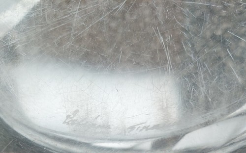 Vintage 1942 Lalique Glas Art Deco klar/Frost achteckig chantilly Schüssel 10-405 - Bild 6 von 7