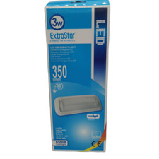 PLAFONIERA DI EMERGENZA LED LAMPADA A MURO PARETE LUCE RISPARMIO ENERGETICO 3W