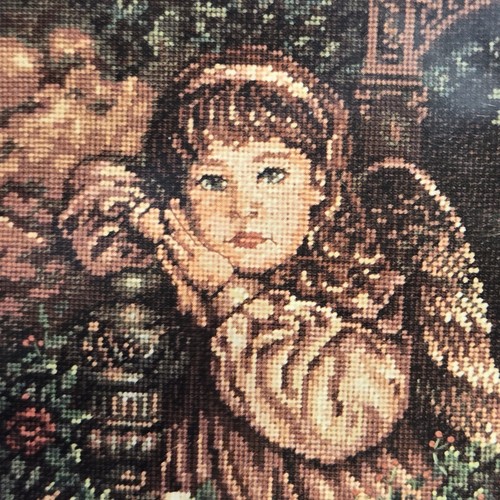 Dimensions ~TAPESTRY ANGEL~ 2450 Gold Collection NEEDLEPOINT KIT 1996 Unopened - Picture 4 of 8