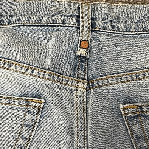 Pantalones de mezclilla Diesel para hombre desgastados ajustados azul claro desteñidos Mharky W30 L30 * - Imagen 17 de 20