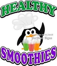 Healthy Smoothies DECAL Choose Your Size Food Truck Concession Vinyl Sticker