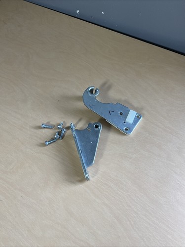 GENUINE OEM WHIRLPOOL REFRIGERATOR UPPER & LOWER FRENCH DOOR HINGE SET (LEFT) - Picture 3 of 4