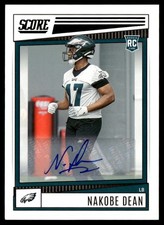 2022 Panini Score Rookie Auto Nakobe Dean #351