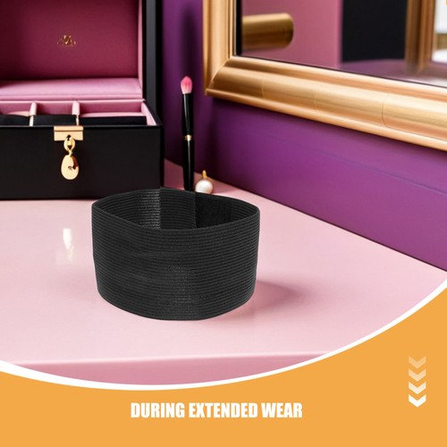 12 Pcs Elastic Black Mourning Bands Adjustable Funeral Armbands Polyester - Bild 5 von 12