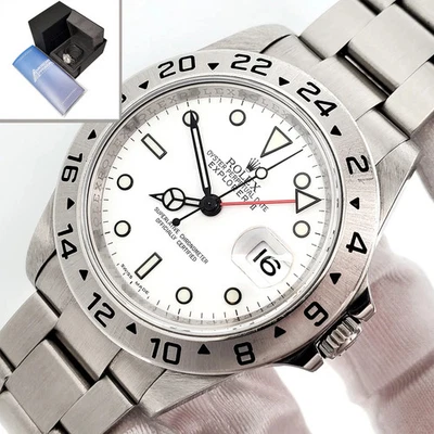 2008 Rolex Explorer II 40mm Polar White Steel Oyster Watch 16570 T - Image 1 of 4