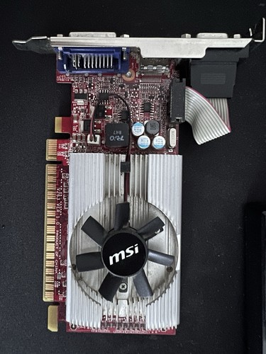 MSI GeForce GT 520 1GB DDR3 GRAFIKKARTE VGA DVI HDMI - Bild 1 von 2
