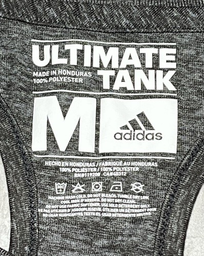 Adidas Ultimate Tank Graphic Racerback Tank Women’s Size Medium | Gray - Picture 4 of 4