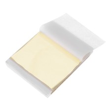200 Pcs Gold Leaf Sheets 3.5" x 3.5" Foil Sheets for Crafts,Light Golden