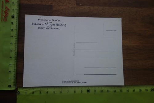 5 Ansichtskarten Margot Maria Hellwig Reit im Winkl Zum Kuhstall Autogramme - Bild 7 von 11