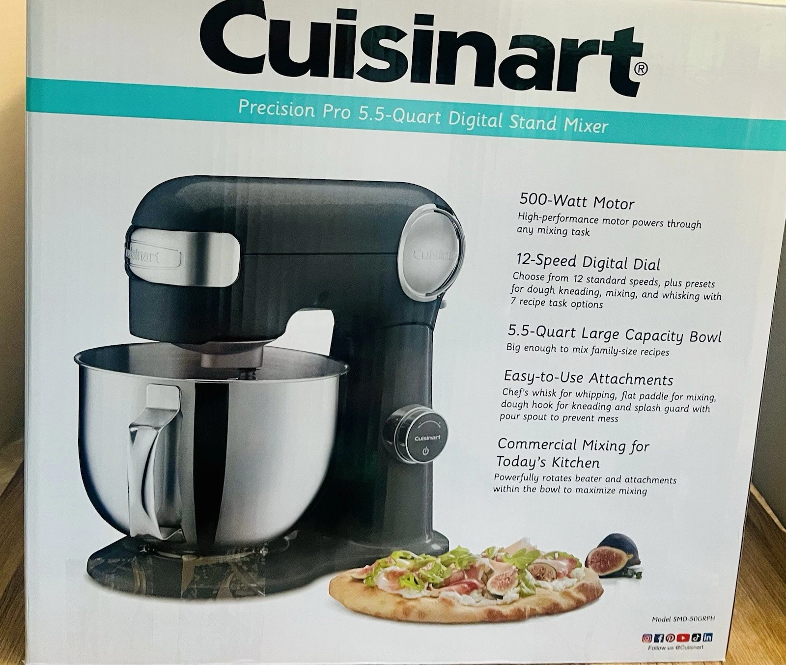 New Cuisinart Precision Pro 5.5-Quart Digital Stand Mixer Read
Opens in a new window or tab