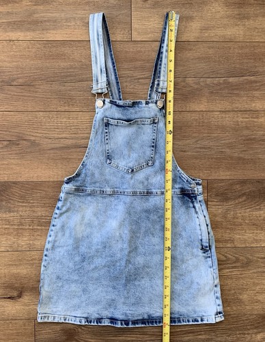 Forever 21 Overallkleid Größe M hellblau Denim verstellbar mit Taschen - Bild 5 von 10