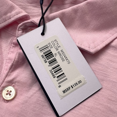 Peter Millar Crown Crafted Herren Größe XL Poloshirt MROSE Baumwolle leicht $ 150 - Bild 5 von 9