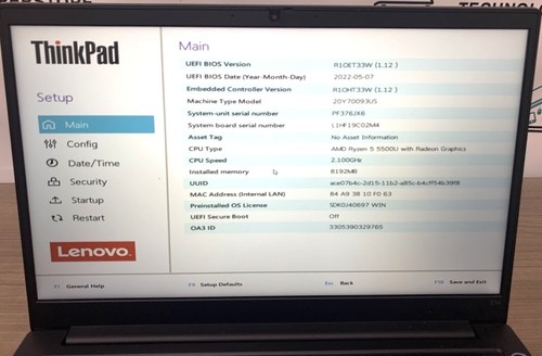 Lenovo ThinkPad E14 Gen 3 AMD Ryzen 5 2.1GHz 8gb RAM 256gb SSD 14" FHD No OS - Picture 3 of 9