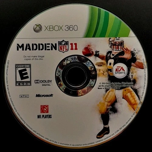 Madden NFL 11 - Xbox 360 – Disc Only – Resurfaced/Tested