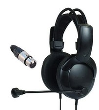 Clear-Com Double Muff Intercom Headset w/ 4-Pin Female XLR Broadcast Headphones