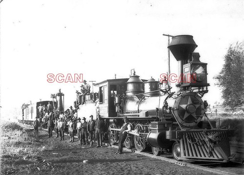 25DD658 POSITIVE NEG/PRINT 1900s? GRAND RAPIDS & INDIANA RAILROAD LOCO #202