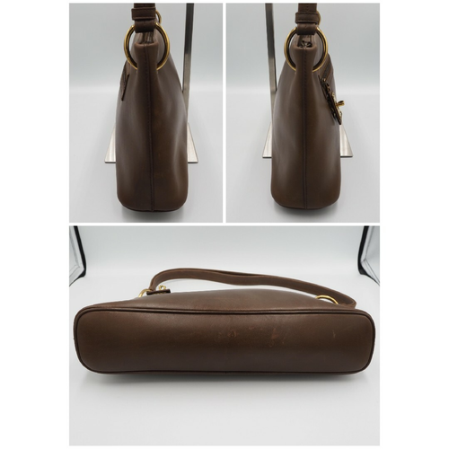 GUCCI Bolso de Hombro Cuero Marrón Usado Artículo Buen Estado De Japón GUCCI - Imagen 8 de 8