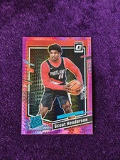 2023-24 Panini Donruss Optic Scoot Henderson #239 RC Rated Rookie Hyper Pink