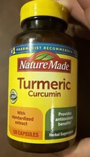 Nature Made Turmeric Curcumin 500 mg 120 Caps Exp:7/2027 B7