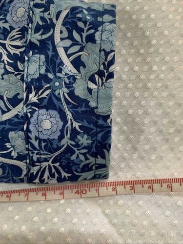 Equinox Blouse/Shirt 16 Blue Floral Long Sleeve Button Up Collared Womens Cotton - Picture 8 of 17