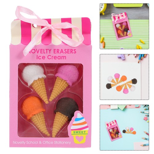40 Stück Lebensmittel Radierer für Kinder - Eisradierer süß - Kawaii Dessert-Motiv - Bild 6 von 12