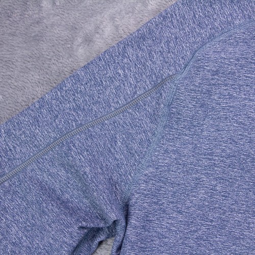 Lululemon Pullover Mens M Surge Warm 1/2 Zip Reflective Heathered Blue - Picture 8 of 12