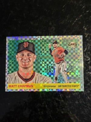2025 Topps Chrome Platinum Anniversary Matt Chapman X-fractor