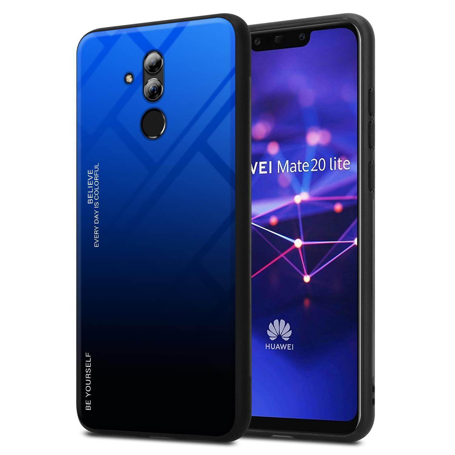 Case for Huawei MATE 20 LITE Phone Cover Tempered Glas TPU Silicone-image