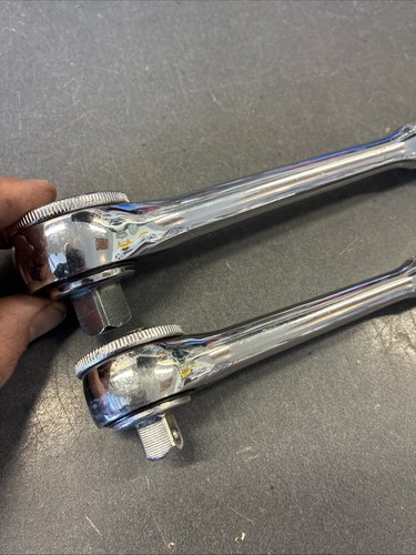 2 Challenger By Proto Fine Tooth Thumbwheel Ratchets 1/2” & 3/8” 1660d 1260d - Picture 9 of 16