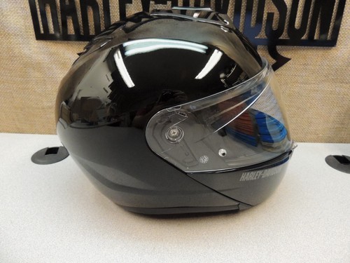Harley-Davidson XL Capstone Sun Shield H31 Modular Full Face Helmet Gloss Black - Picture 4 of 22