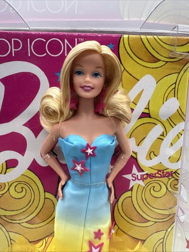 Pop Icon Superstar Barbie Pink Label Mattel 2010 NUOVO CON SCATOLA NRFB R4543 - Foto 3 di 10