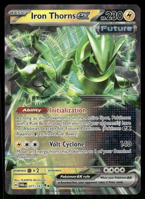 Iron Thorns ex 077/167 Double Rare Twilight Masquerade Pokemon Near Mint